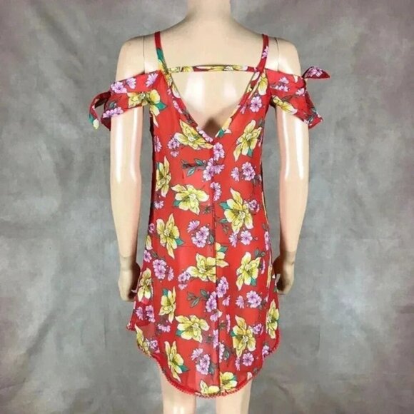 MIKEN SWIM Red Beach Cover-Up NWT Size Small - Picture 8 of 10